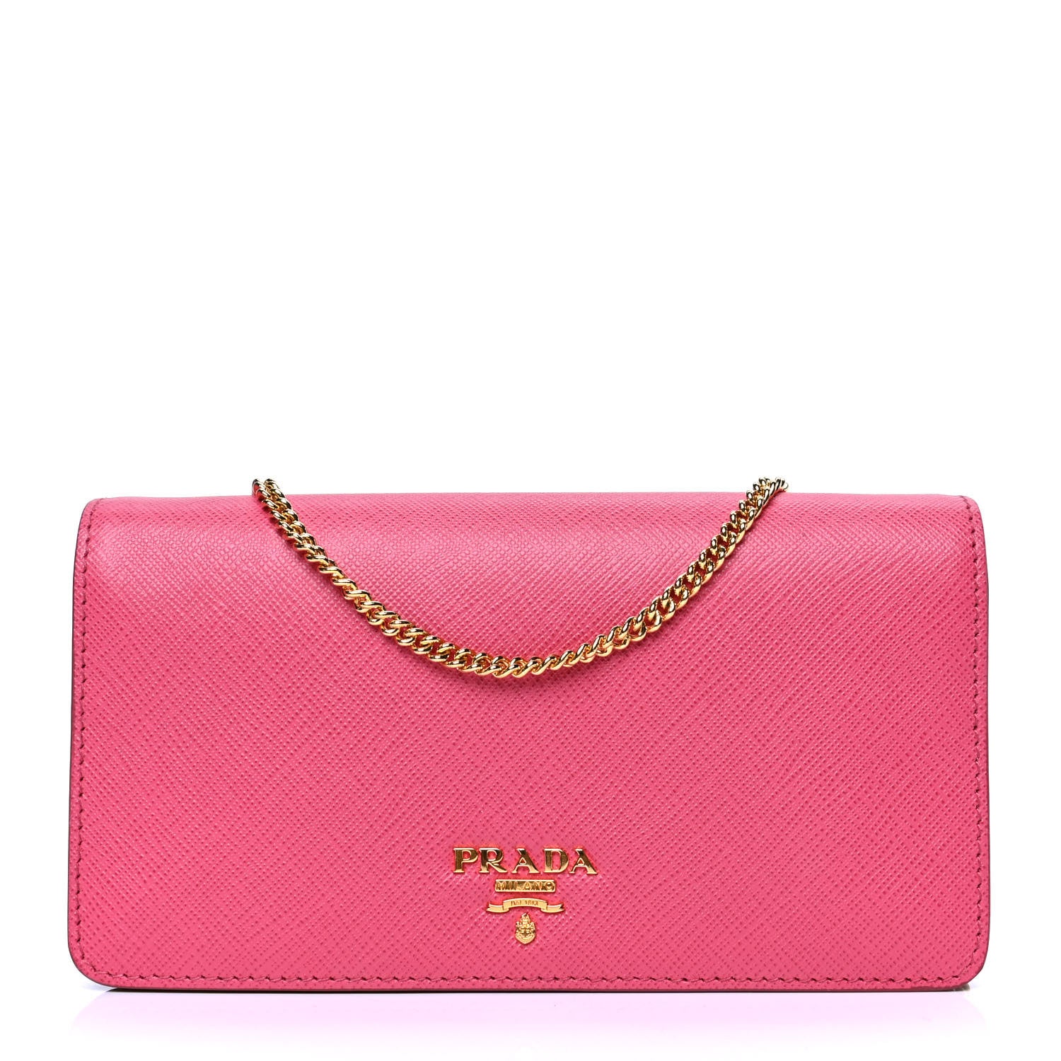 Prada Saffiano Metal Mini Crossbody Bag Peonia 1 of 4