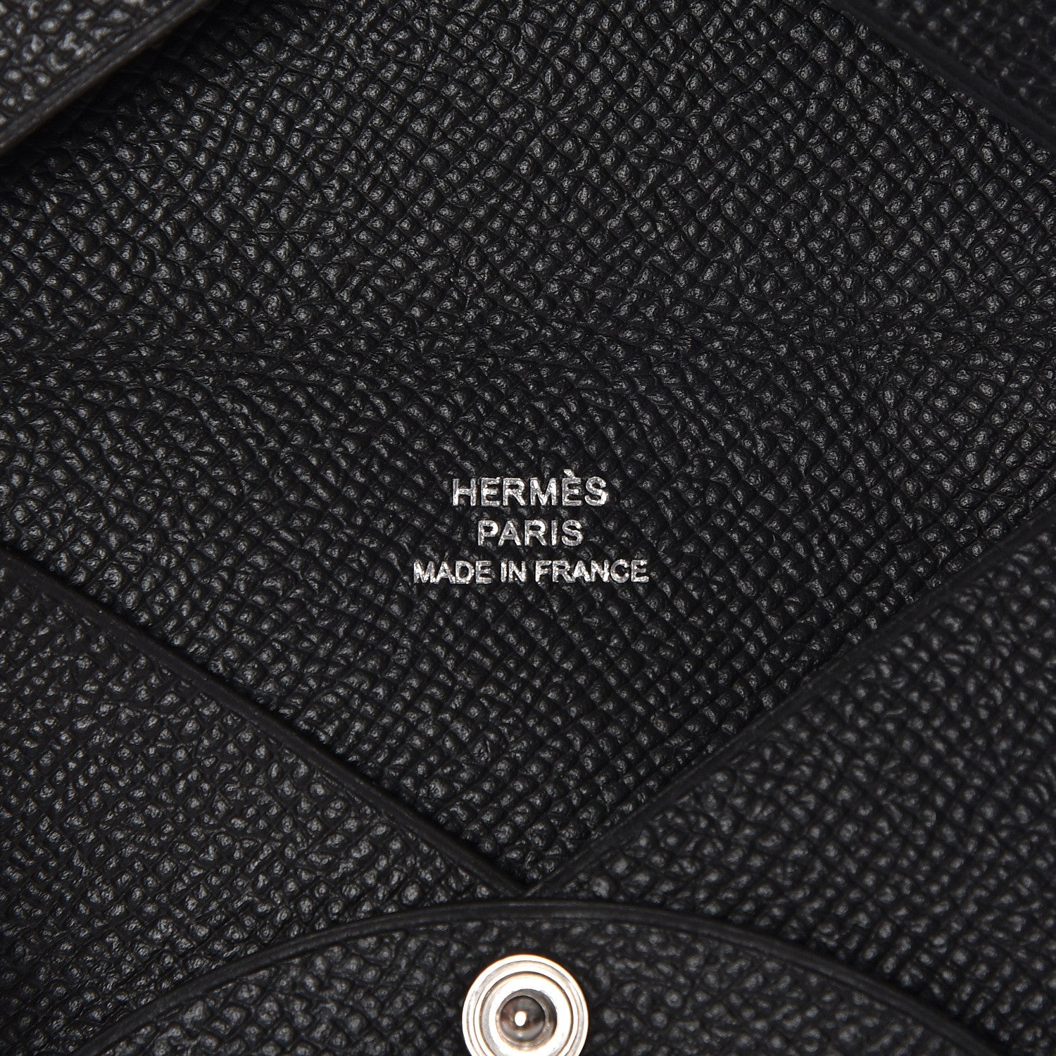 Hermes Epsom Calvi Card Case Black 7 of 8