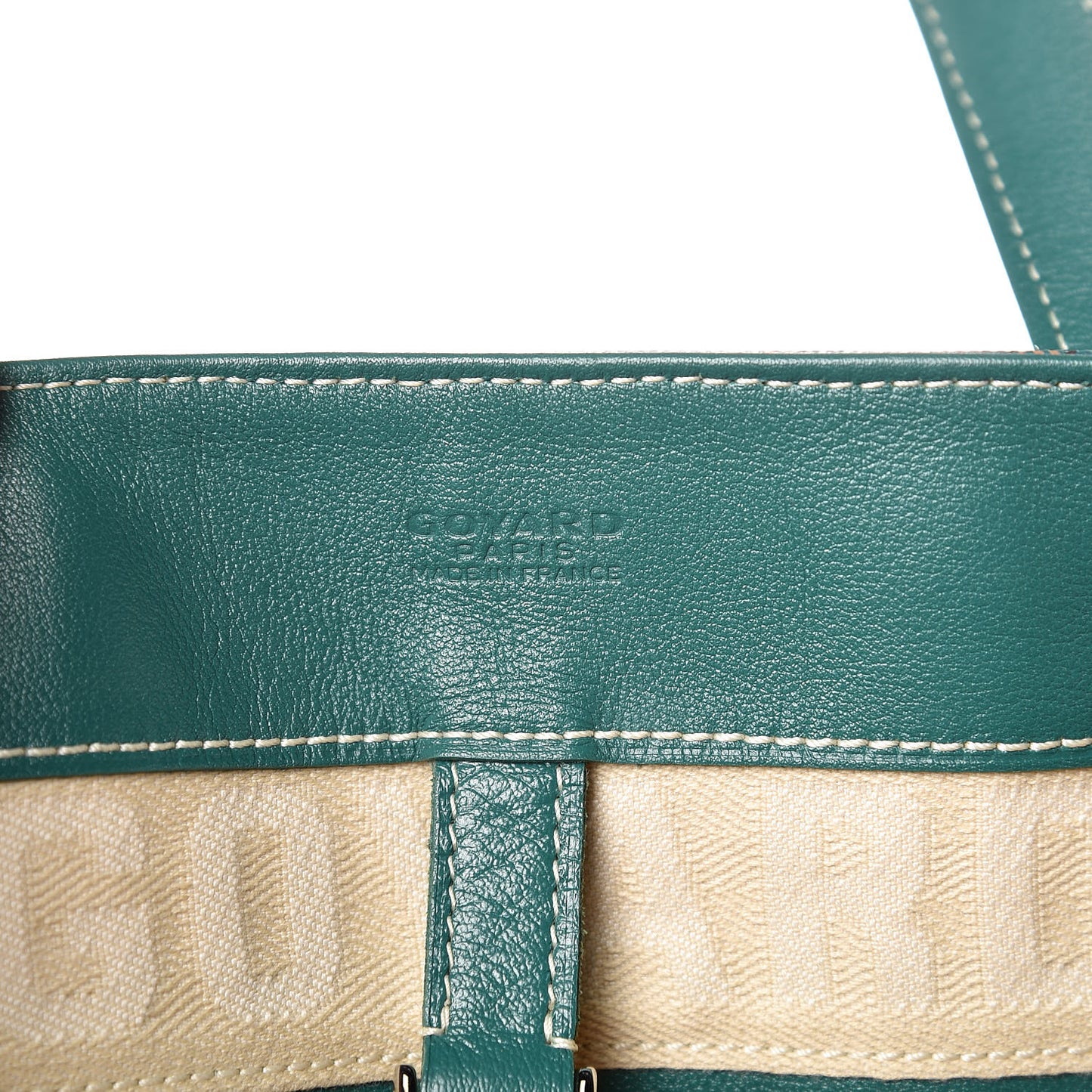 Goyardine Voltaire Smile Tote Green