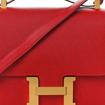 Hermes Epsom Constance 24 Rouge Casaque 8 of 11