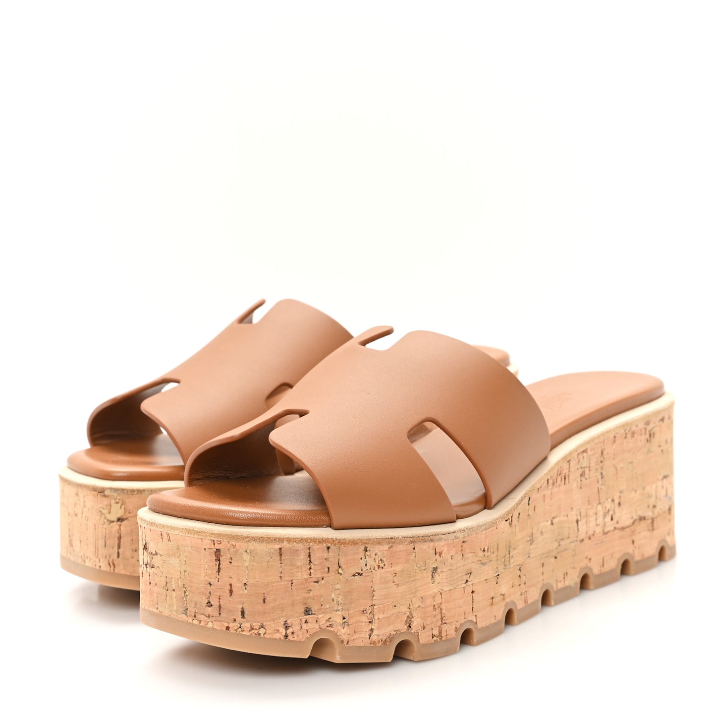 Calfskin Cork Eze 30 Sandals 37 Gold