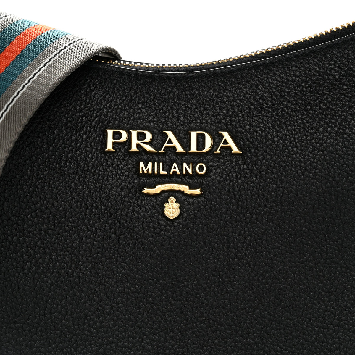Prada Vitello Daino Crossbody Bag Black 7 of 9