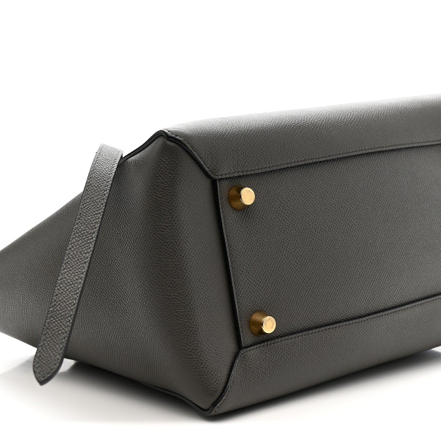 Grained Calfskin Mini Belt Bag Grey