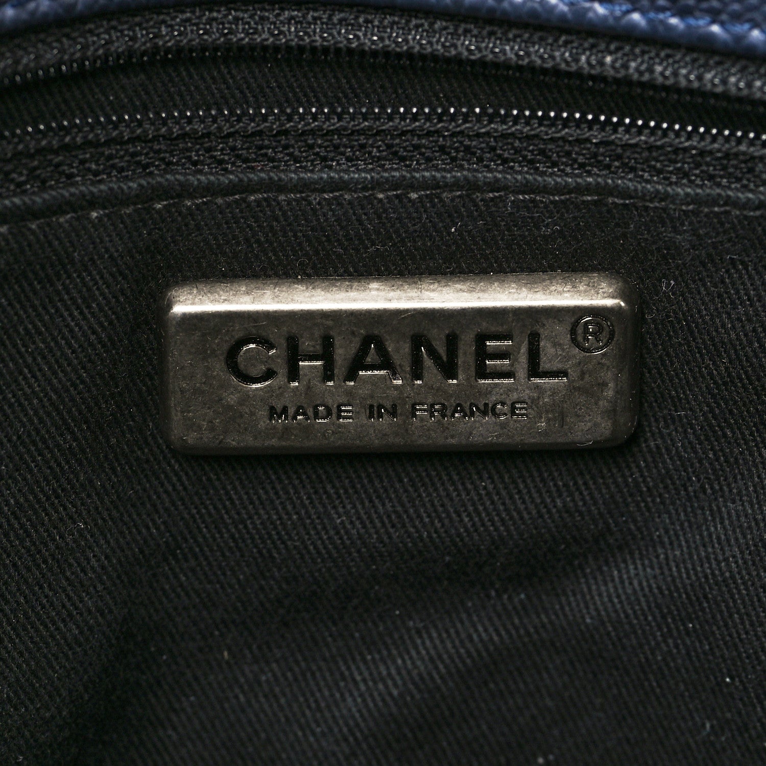 Chanel Caviar Outdoor Ligne Flap Navy 6 of 10