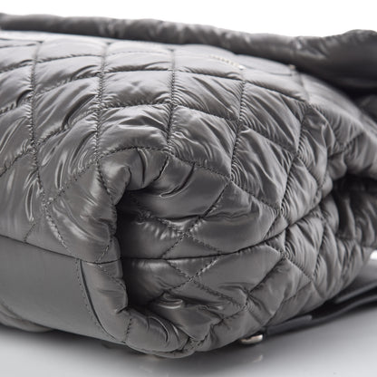Chanel Nylon Quilted Coco Cocoon Backpack Gray 9 of 9