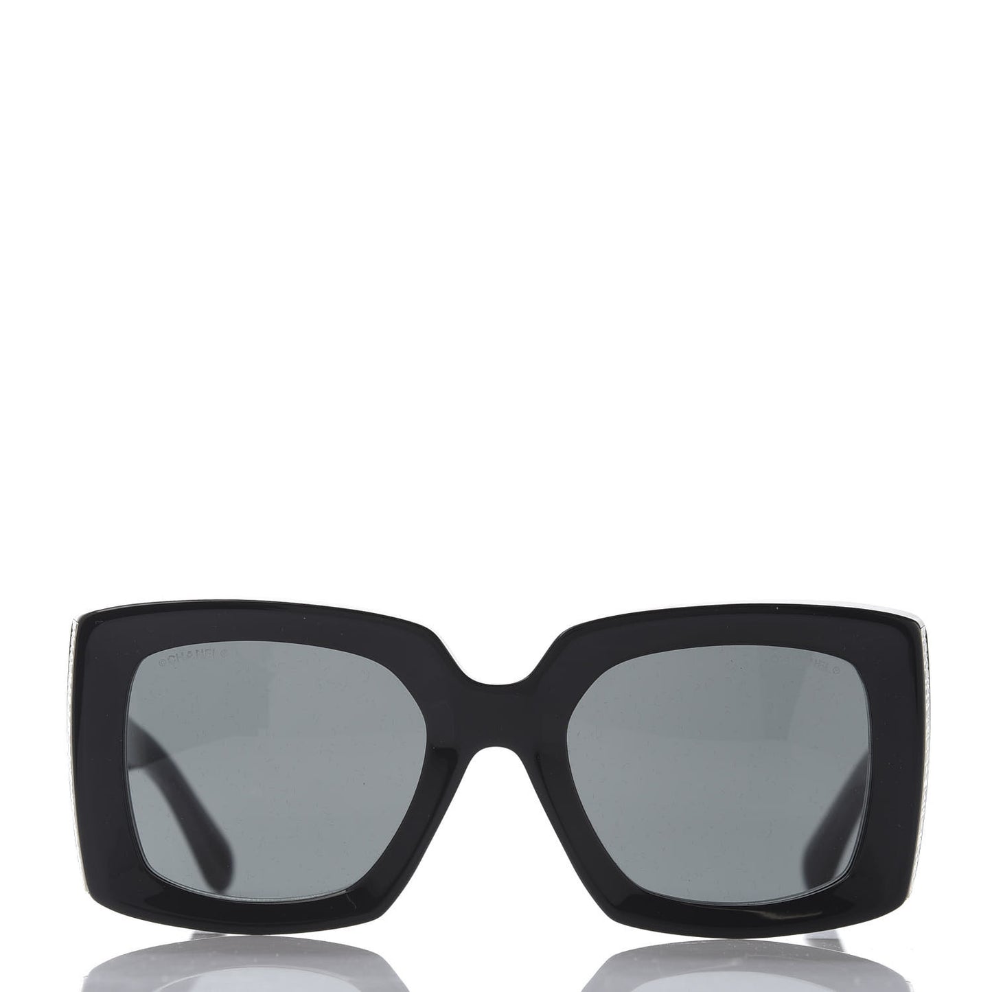 Acetate Rectangle Sunglasses 5435 Black