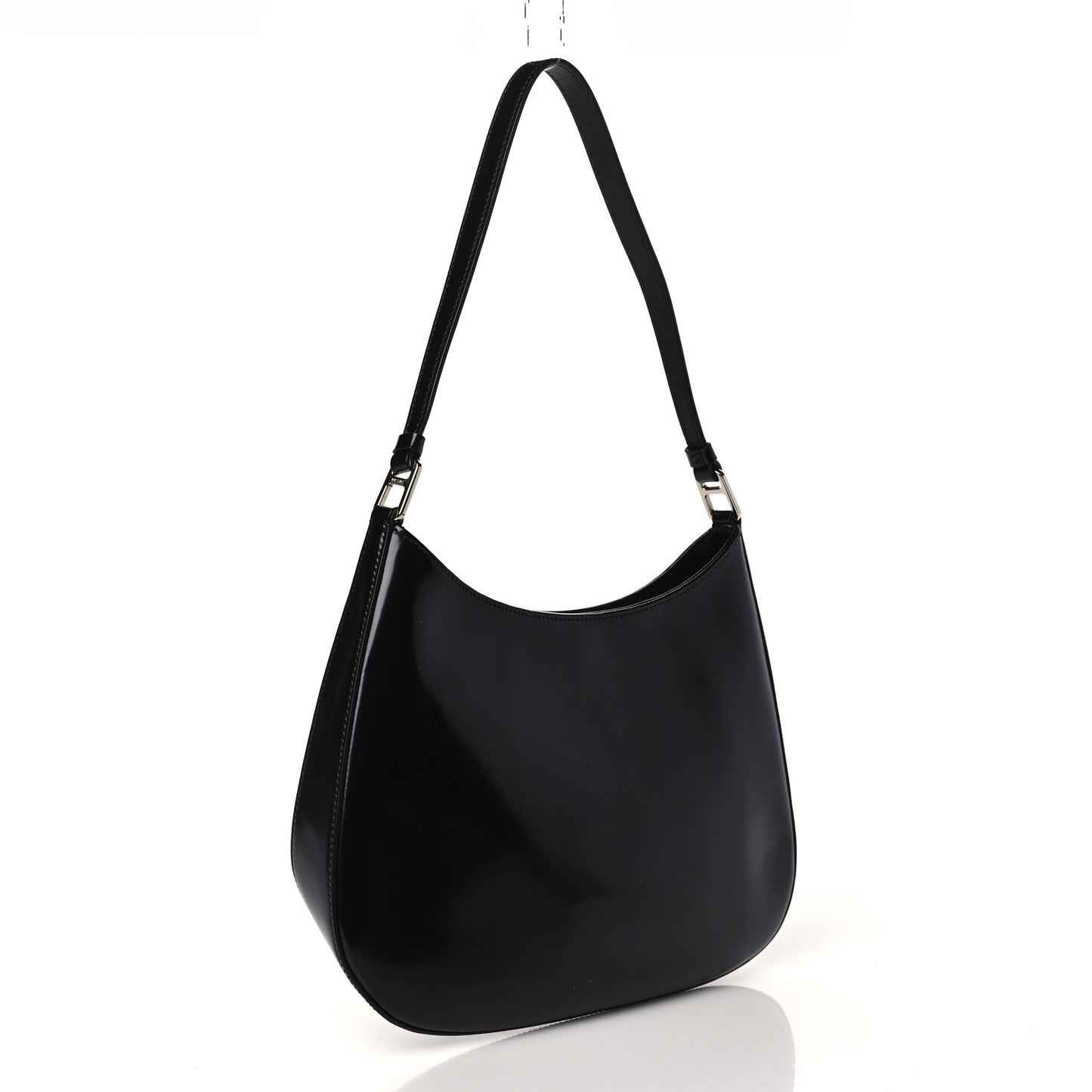 Spazzolato Cleo Shoulder Bag Black