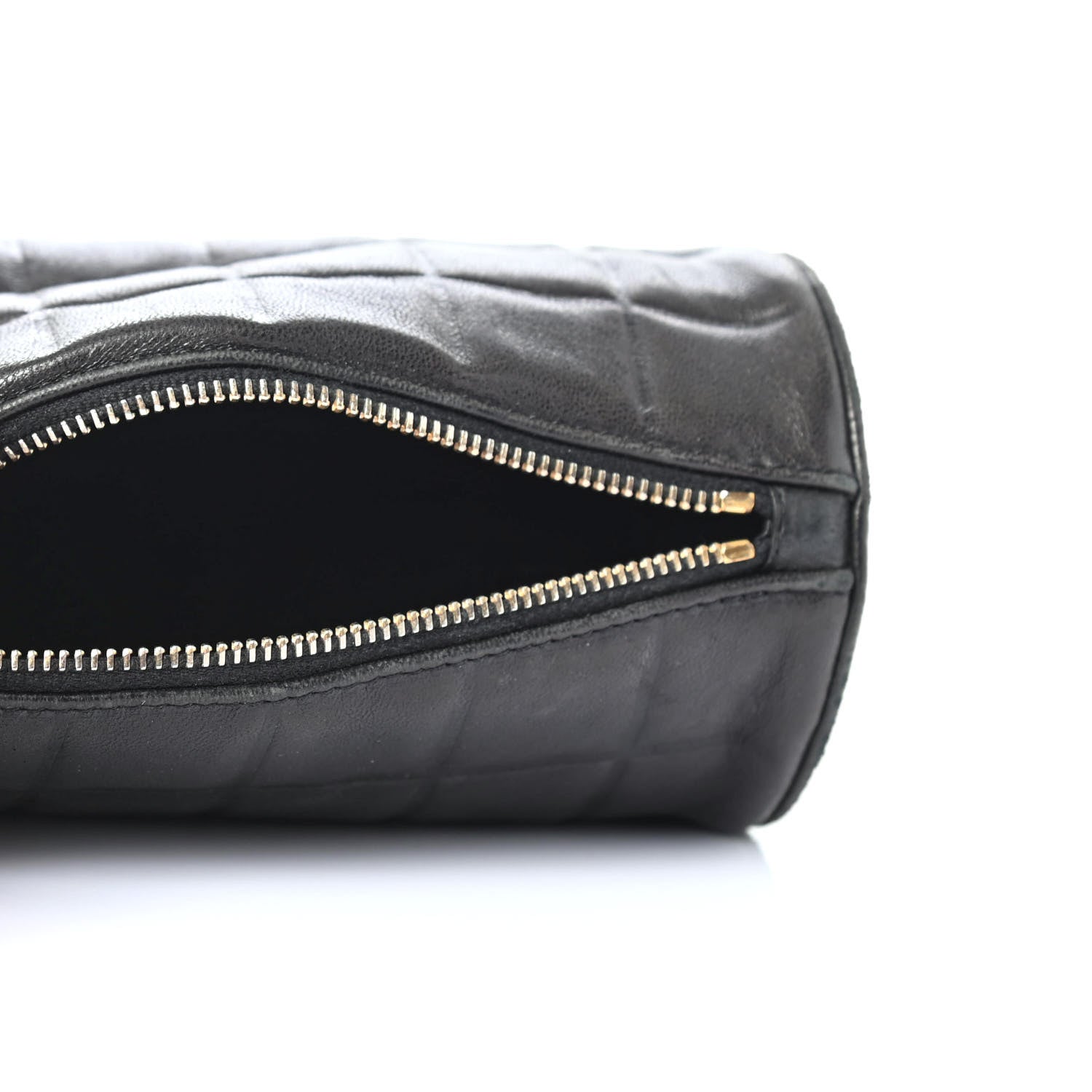 Chanel Lambskin Chocolate Bar Cosmetic Pouch Black 4 of 4