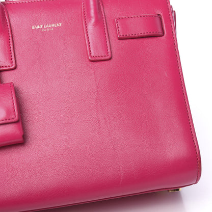 Saint Laurent Calfskin Nano Sac De Jour Bubblegum 12 of 13