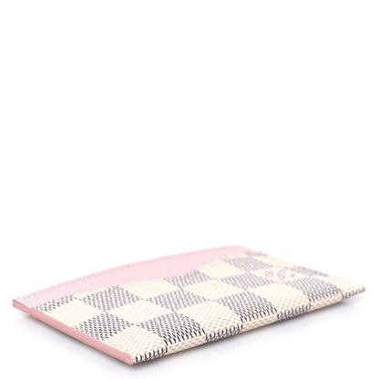 Louis Vuitton Damier Azur Daily Card Holder Rose Ballerine 4 of 7