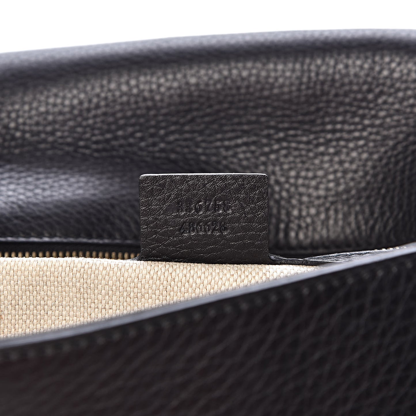 Pebbled Calfskin Medium Soho Clutch Black