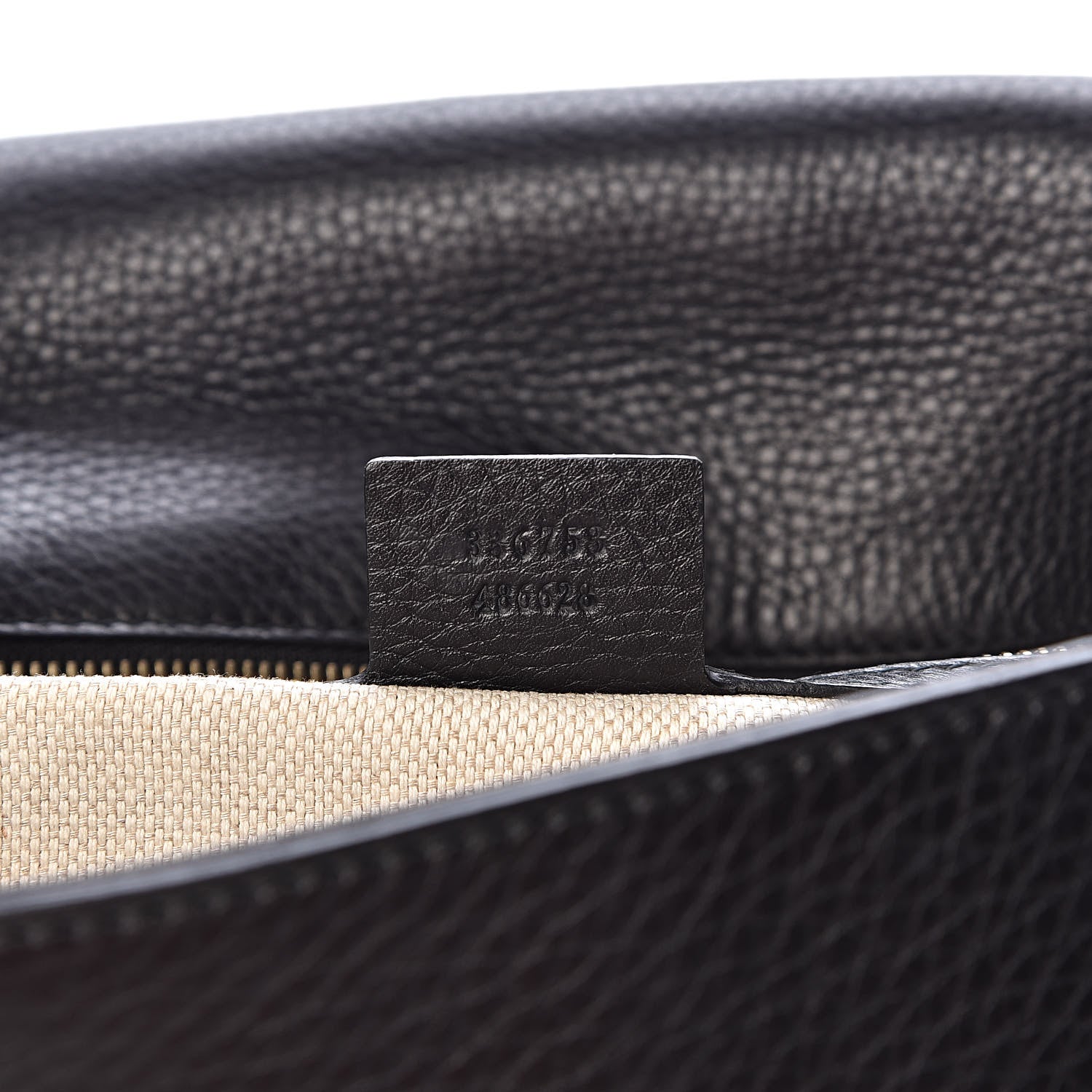 Gucci Pebbled Calfskin Medium Soho Clutch Black 7 of 12