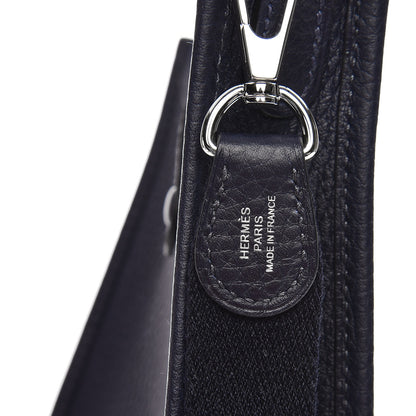 Hermes Taurillon Clemence Amazone Evelyne TPM Bleu Nuit Bleu Indigo 8 of 9