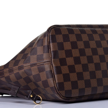 Louis Vuitton Damier Ebene Neo Neverfull MM Rose Ballerine 7 of 8