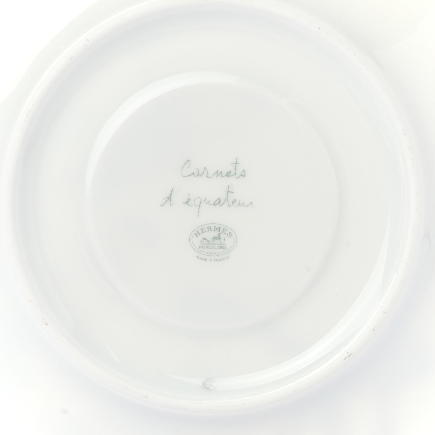 Hermes Porcelain Carnets d'Equateur Tea Cup and Saucer Set of 2 7 of 9