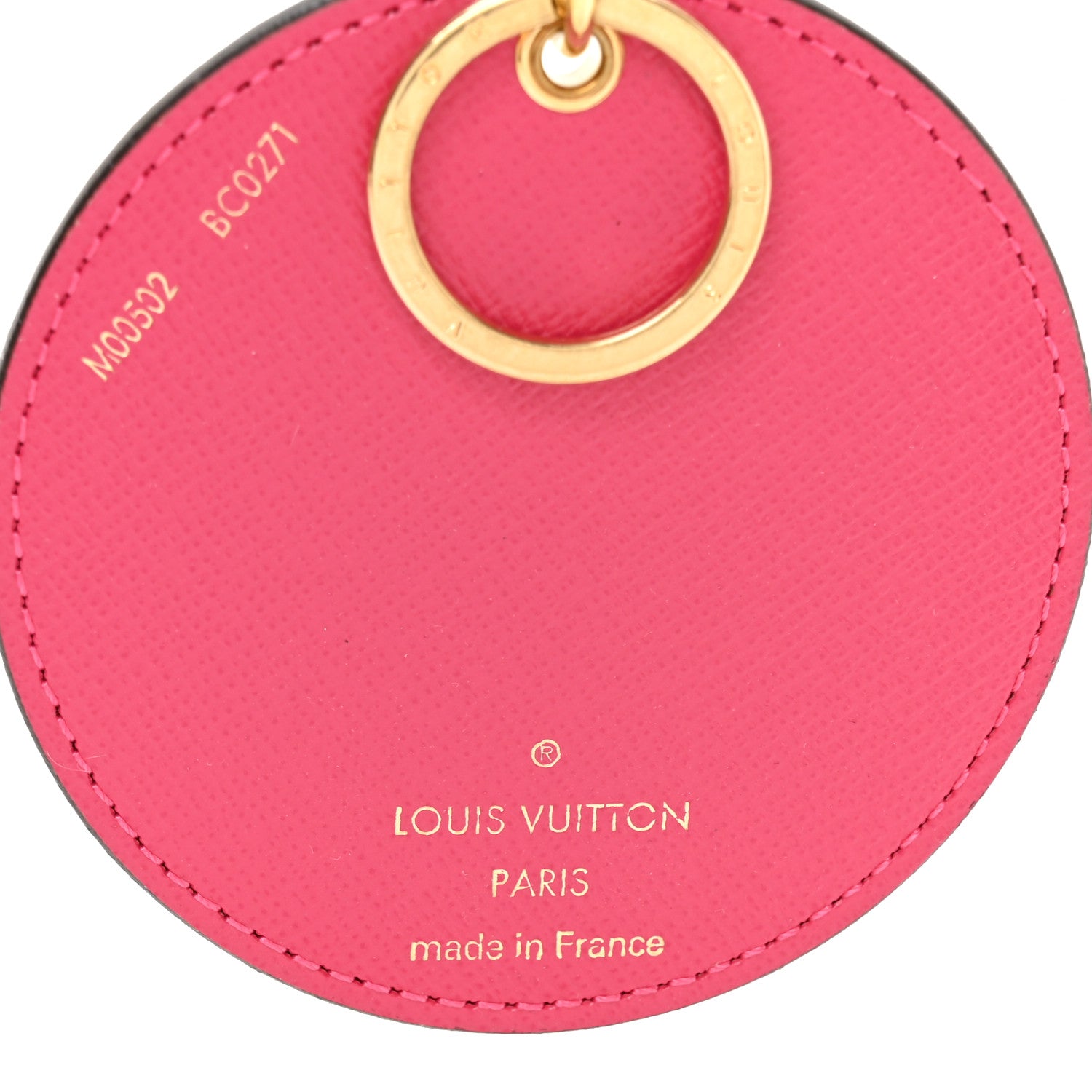 Louis Vuitton Damier Azur 2021 Christmas Animation Hollywood Bag Charm Fuchsia 3 of 5
