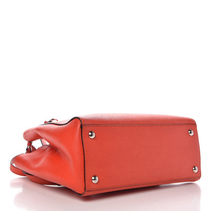 Fendi Vitello Elite Petite 2Jours Tote Papavero 4 of 9