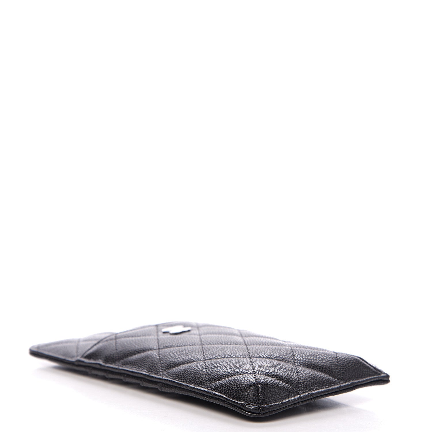 Chanel Caviar Quilted Classic Flat Wallet Pouch Black 3 of 7