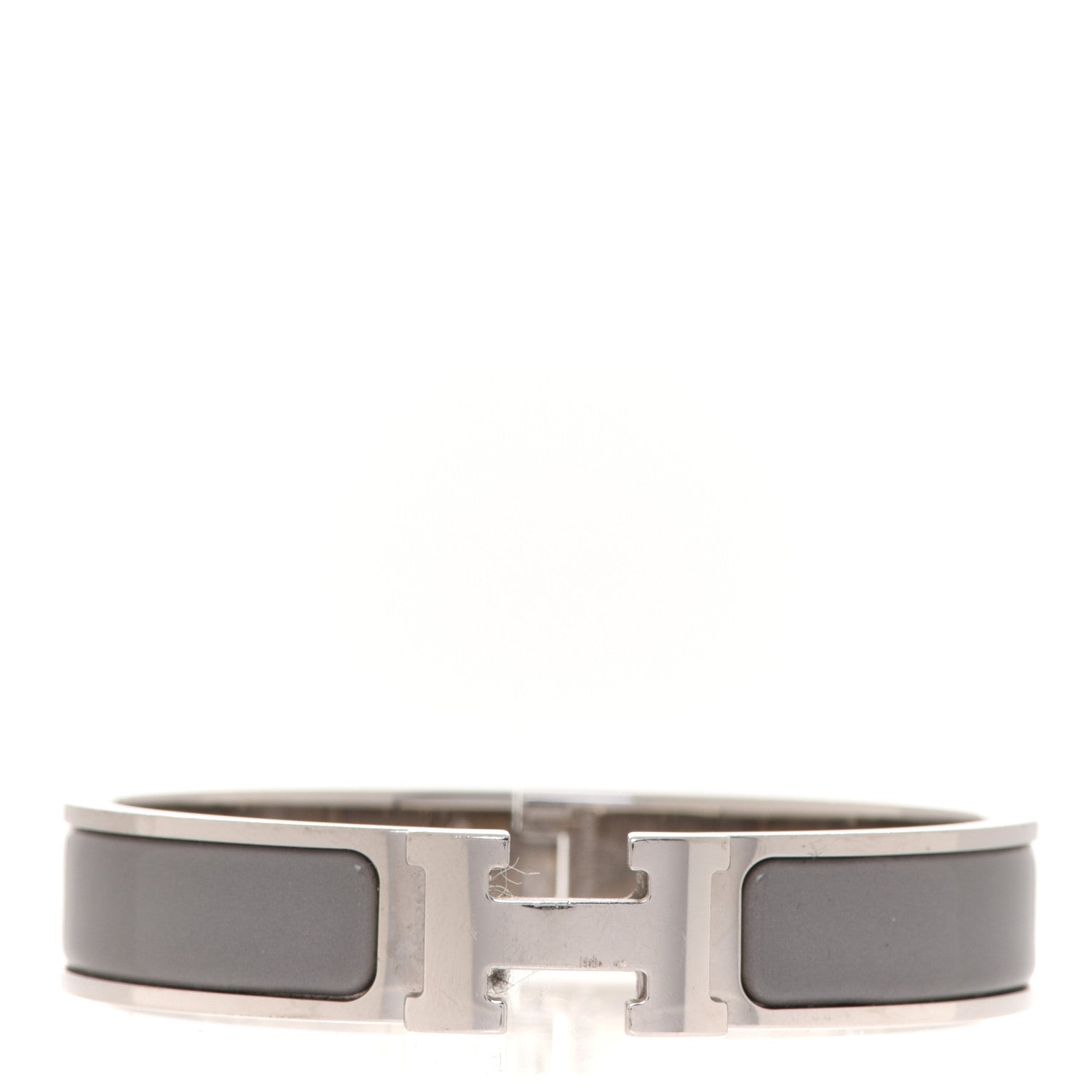 Hermes Enamel Narrow Clic Clac H Bracelet PM Macadam 1 of 6
