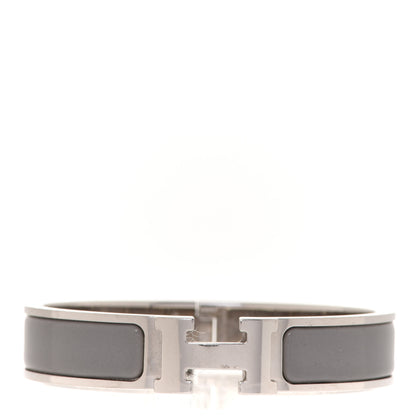 Hermes Enamel Narrow Clic Clac H Bracelet PM Macadam 1 of 6