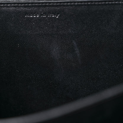 Celine Goatskin Medium Classic Box Flap Bag Black 12 of 14
