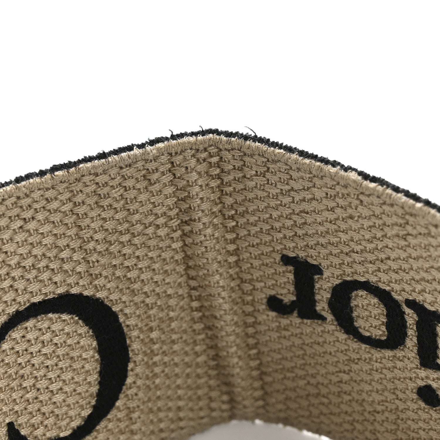 Christian Dior Canvas Embroidered Shoulder Strap Black 7 of 8