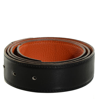 Hermes Box Taurillon Clemence 32mm Belt Strap 85 Black Potiron 1 of 5