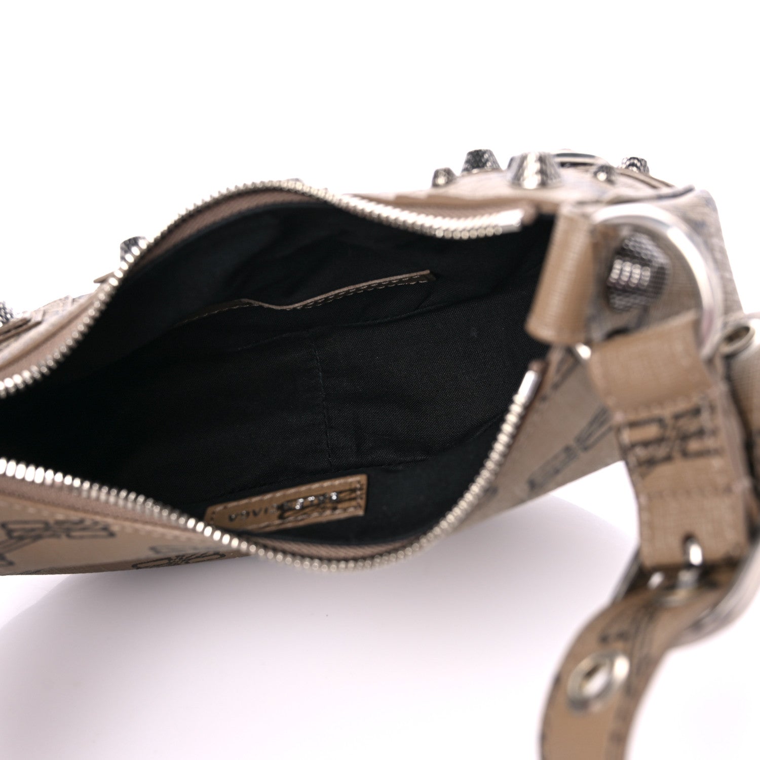 Balenciaga Coated Canvas BB Monogram Le Cagole Shoulder Bag XS Beige Brown 6 of 10