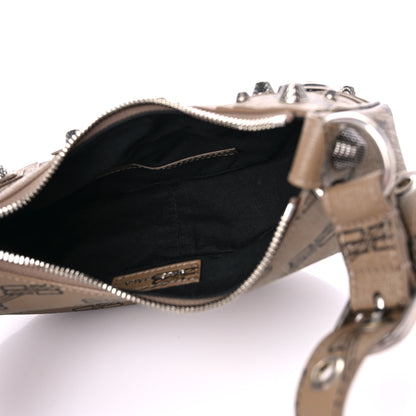 Balenciaga Coated Canvas BB Monogram Le Cagole Shoulder Bag XS Beige Brown 6 of 10