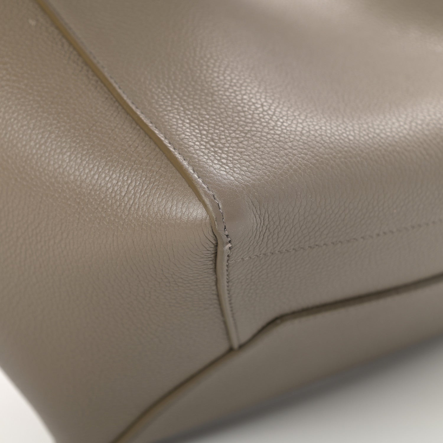 Celine Soft Grained Calfskin Sangle Bucket Bag Taupe 12 of 15