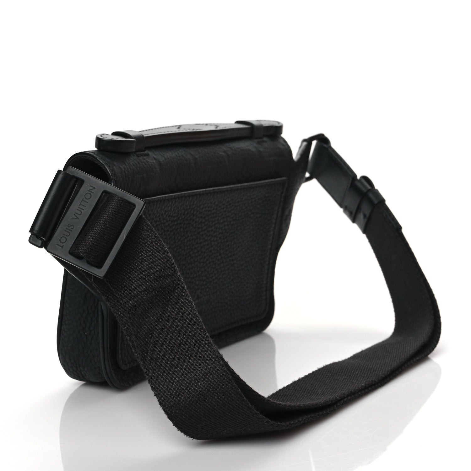 Louis Vuitton Taurillon Monogram S Lock Sling Bag Black 3 of 10