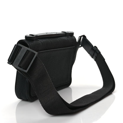 Louis Vuitton Taurillon Monogram S Lock Sling Bag Black 3 of 10