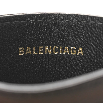 Balenciaga Crushed Calfskin Quilted Crush Card Holder Black 6 of 8