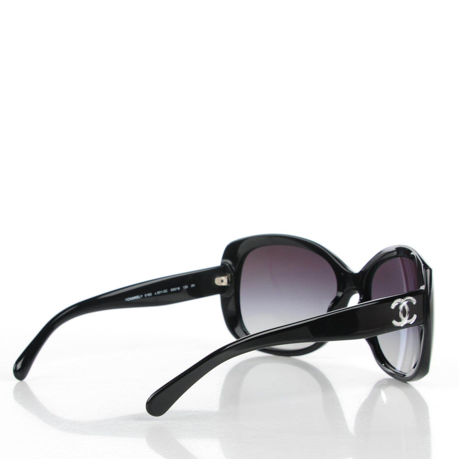 Chanel Polarized CC Sunglasses 5013C Black 2 of 6