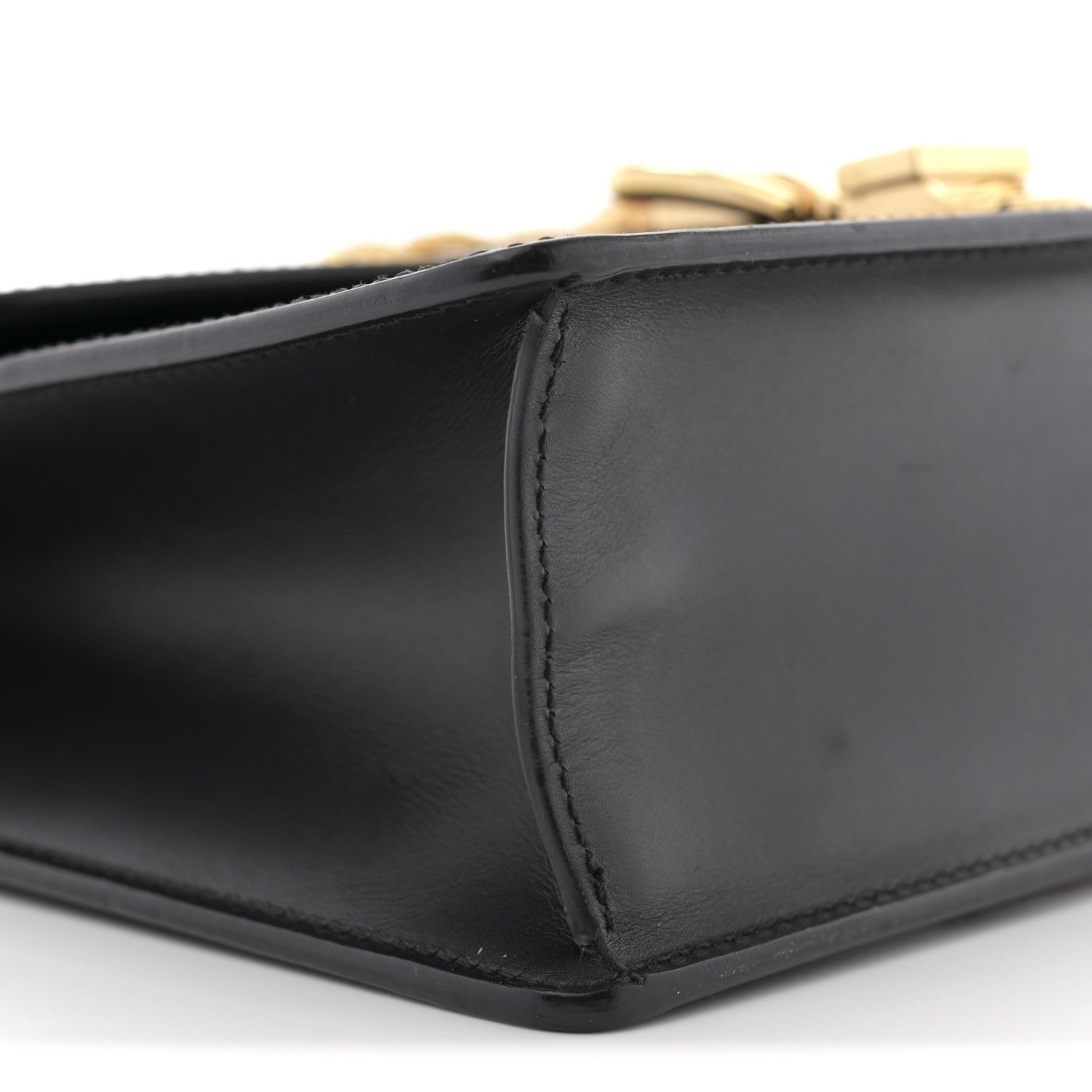 Gucci Calfskin Small Sylvie Top Handle Bag Black 9 of 11