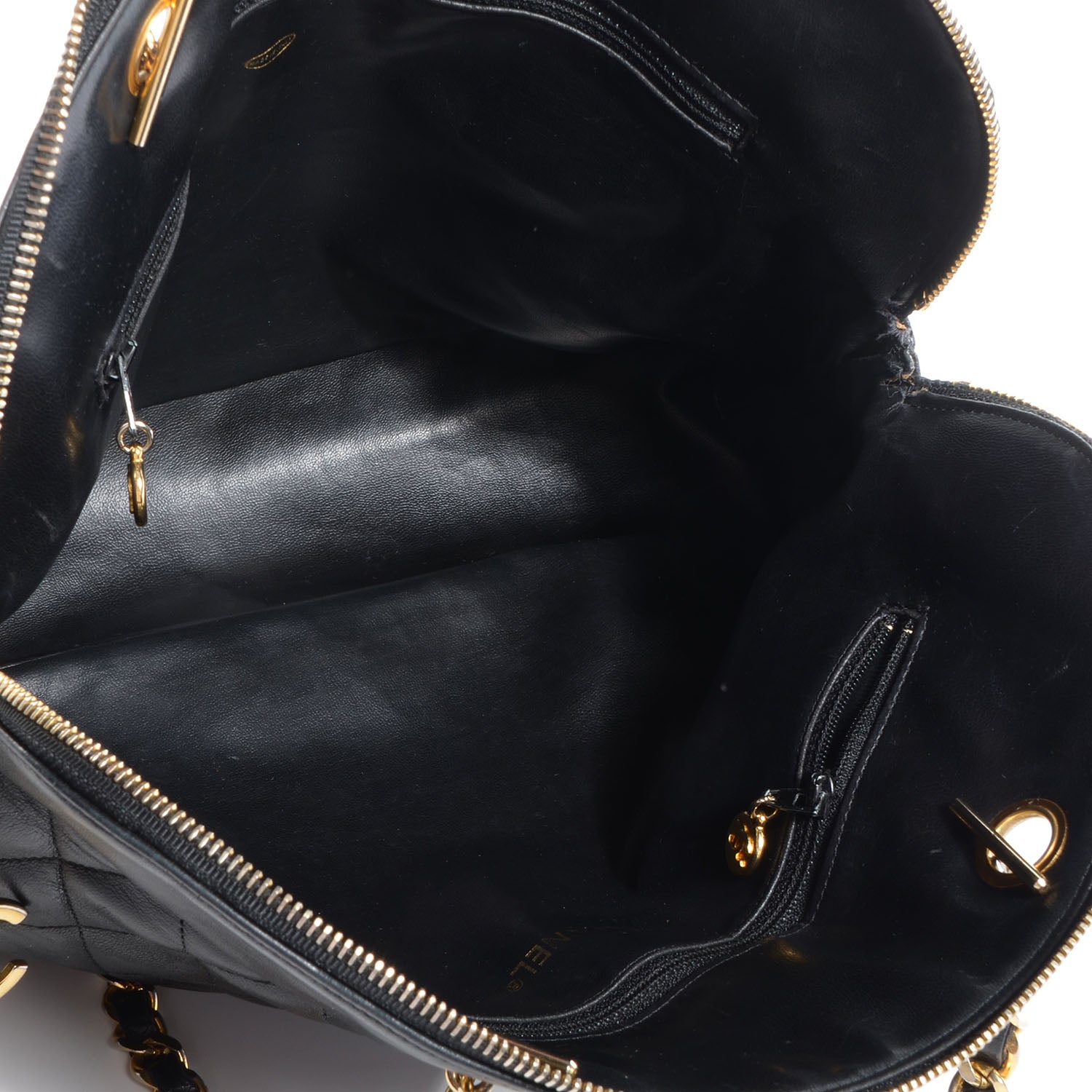 Chanel Lambskin Quilted Shoulder Bag Black 5 of 7