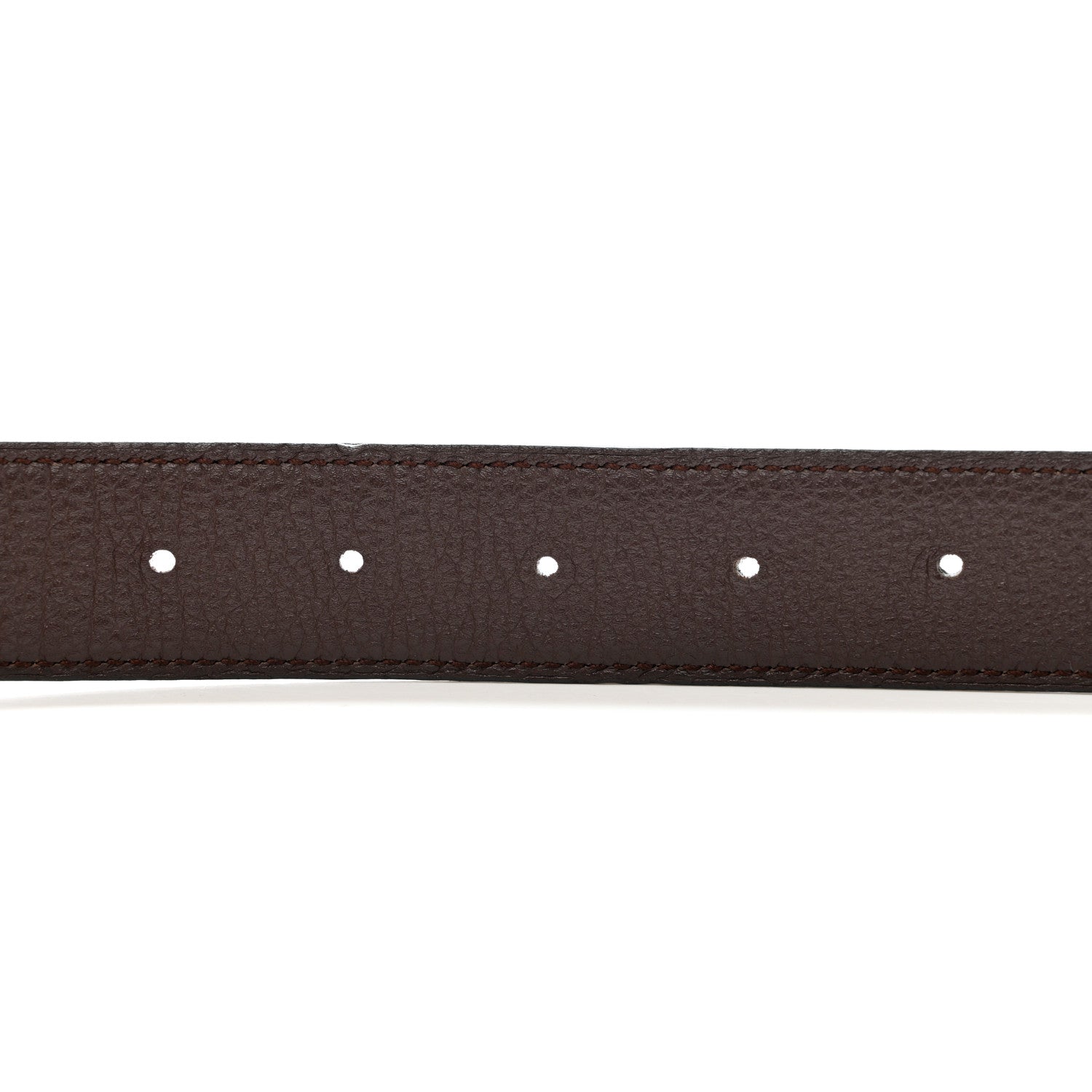 Hermes Swift Togo 32mm H Belt 95 38 Black Chocolate 3 of 6