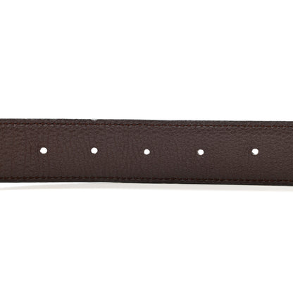 Hermes Swift Togo 32mm H Belt 95 38 Black Chocolate 3 of 6