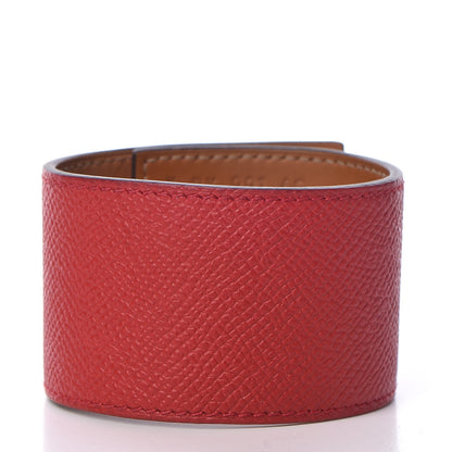 Hermes Epsom Creneau Bracelet M Red 3 of 12