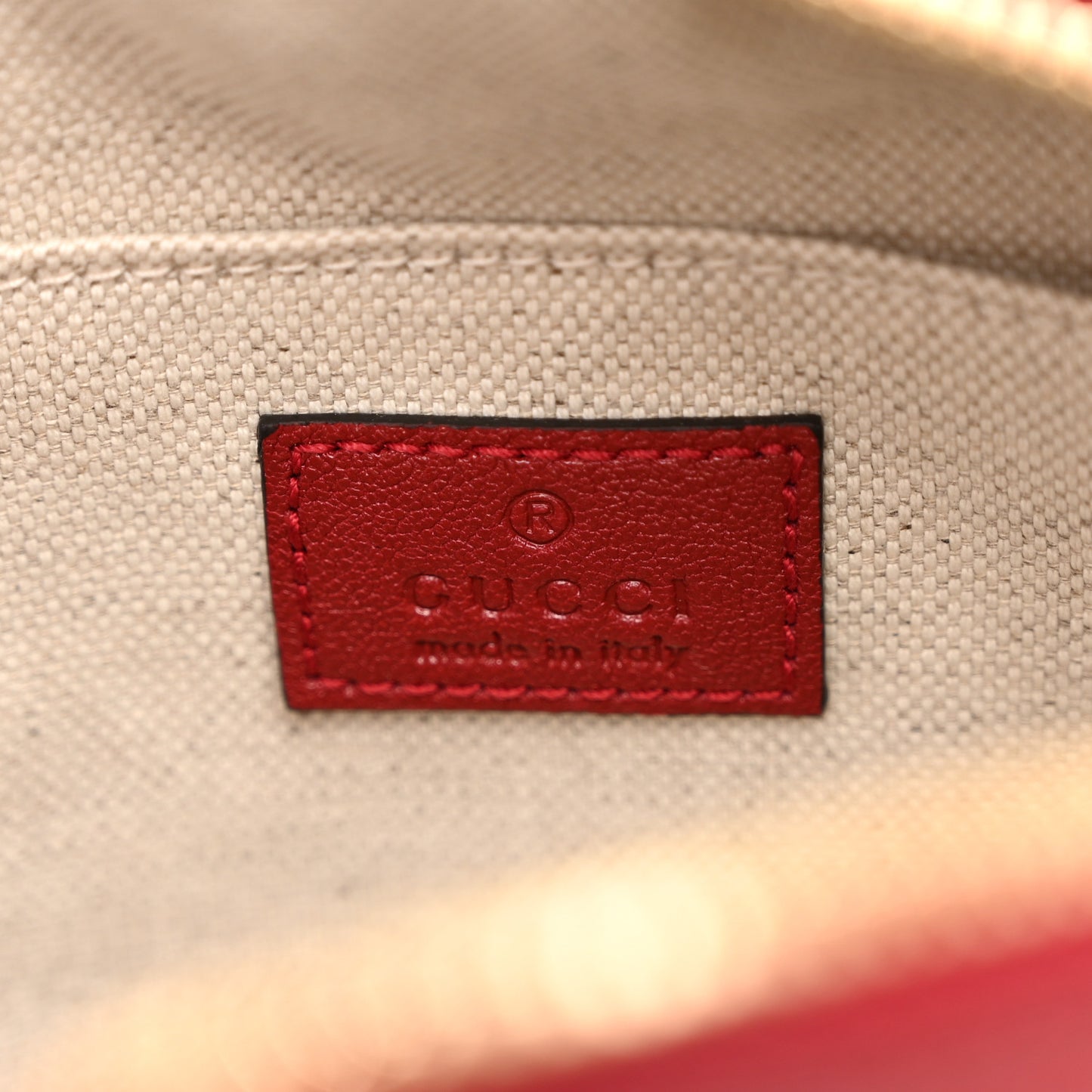 Sakai Be Green Calfskin Diagonal Stitched Small Blondie Shoulder Bag Rosso