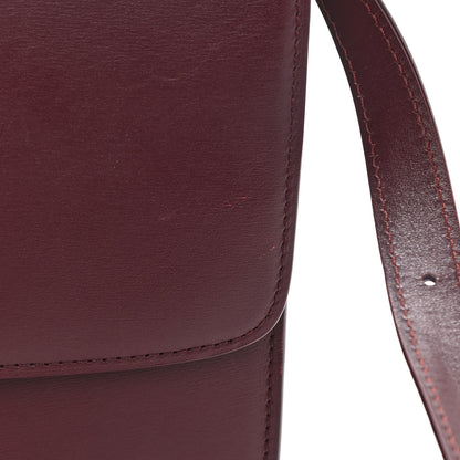 Celine Box Calfskin Medium Classic Box Flap Bag Burgundy 11 of 13