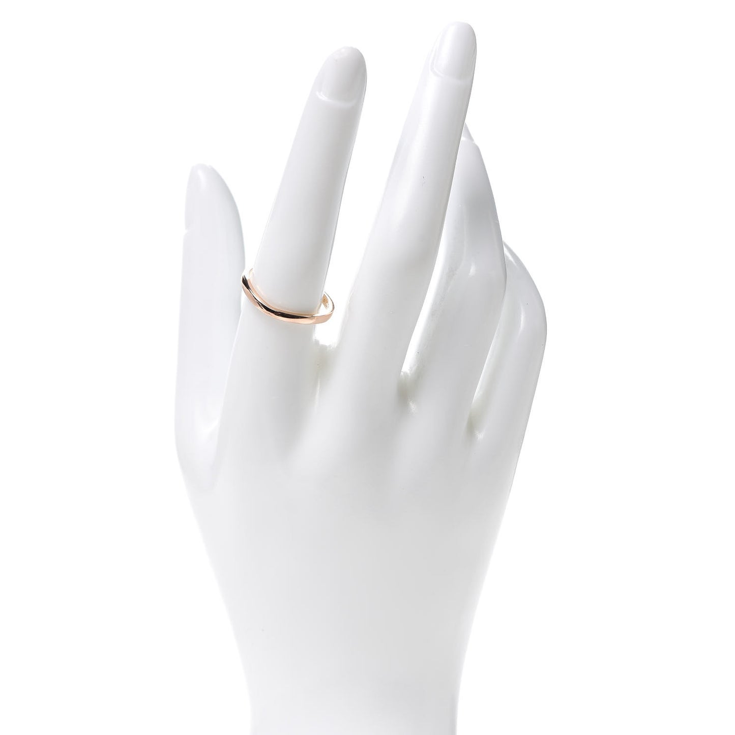 18K Pink Gold Ballerine Wedding Band Ring 58 8.25
