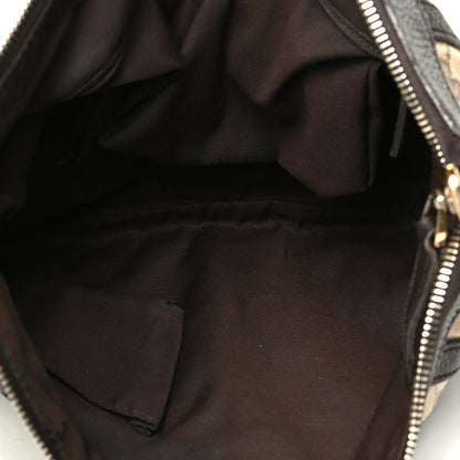 Gucci Crystal Monogram Small D Gold Ring Messenger Dark Brown 4 of 7