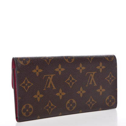 Louis Vuitton Monogram Emilie Wallet Fuchsia 3 of 7