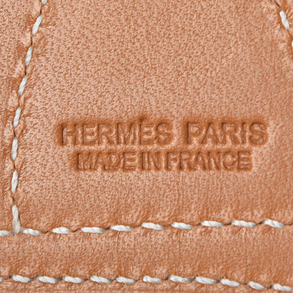 Hermes Swift Paddock Bombe Bag Charm Naturel Sable Bleu Agate Jaune d'Or 3 of 4