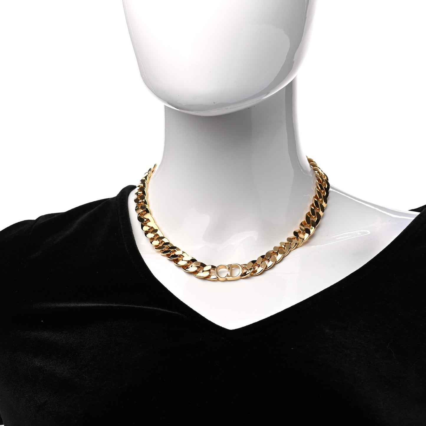 Metal Danseuse Etoile Chain Choker Necklace Gold