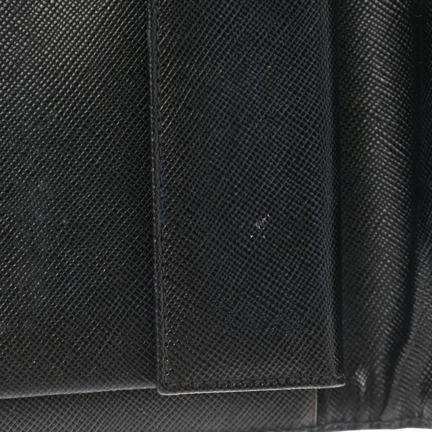 Tessuto Nylon Saffiano Wallet Black