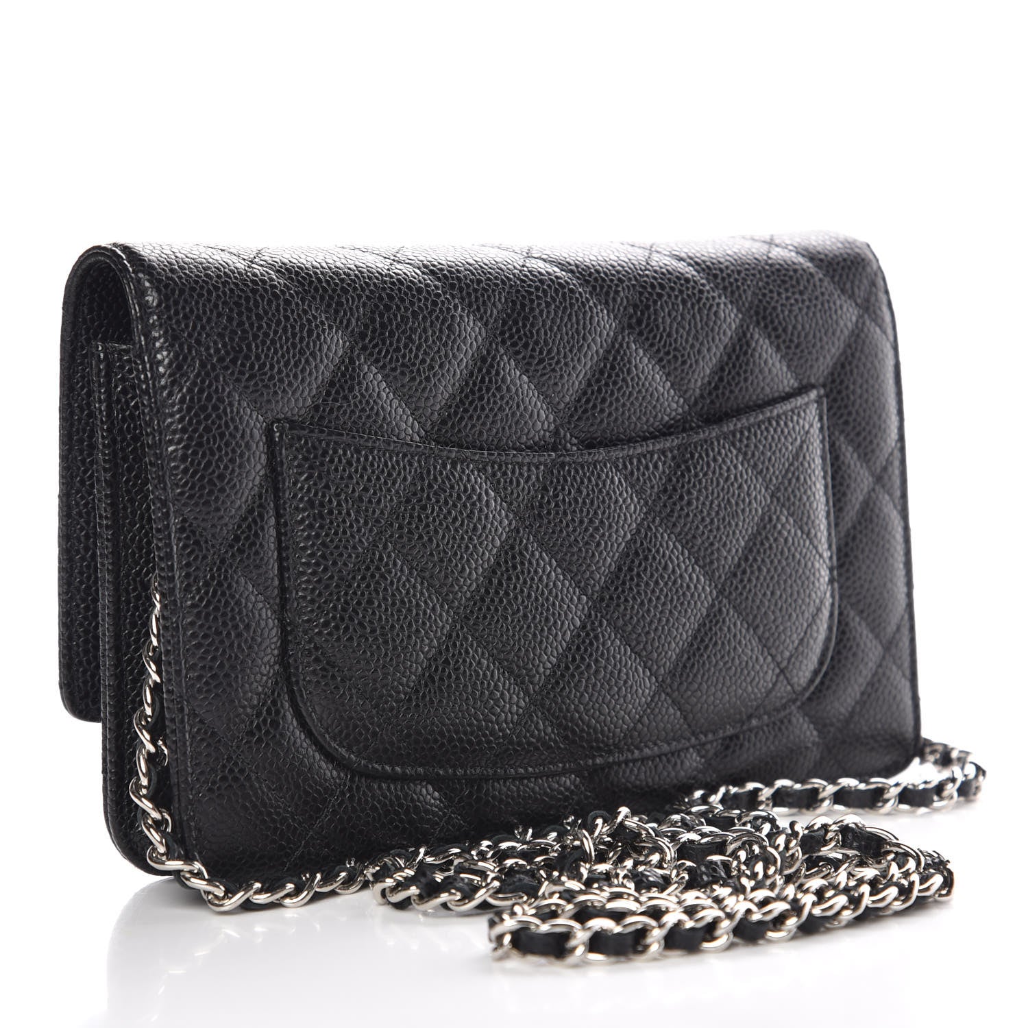 Chanel Caviar Quilted Wallet On Chain WOC Black 3 of 11