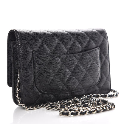Chanel Caviar Quilted Wallet On Chain WOC Black 3 of 11