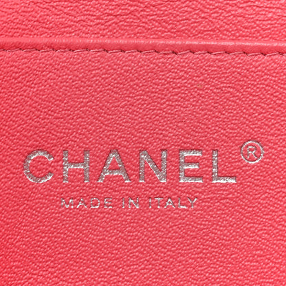 Chanel Patent Quilted Clutch with Chain Flap Fuchsia 7 of 14